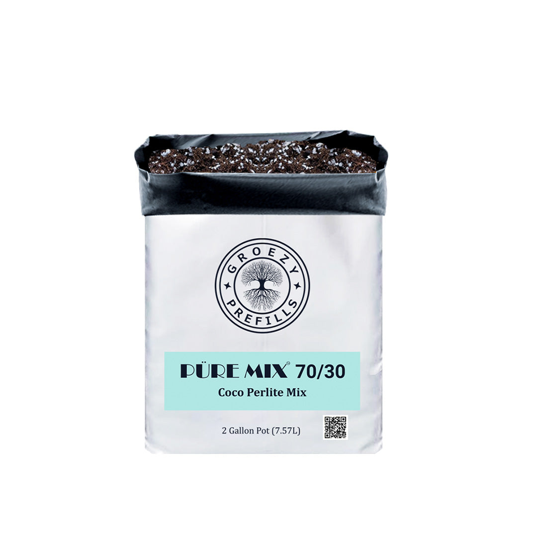 GroEzy™ 2 Gallon Prefilled 70/30 Coco Perlite Grow Bag