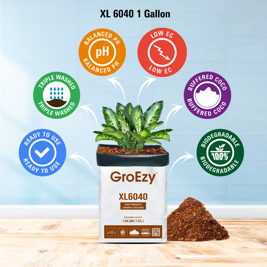 GroEzy™ 2 Gallon XL6040 Coco Chip Mix (Grow Bag)